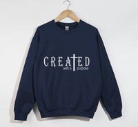 Load image into Gallery viewer, Created With A Purpose - Christian Sweatshirt