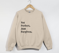 Load image into Gallery viewer, Not Perfect, Just Forgiven - Christian Sweatshirt
