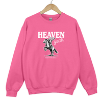 Load image into Gallery viewer, Christian Cowboy Sweatshirt - Heaven Yeah Riding With Jesus Shirt