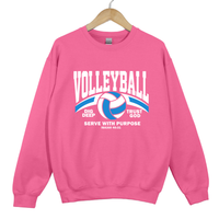 Load image into Gallery viewer, Volleyball Serve With Purpose Shirt - Christian Faith Athlete Sweatshirt