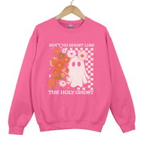 Load image into Gallery viewer, Ain't No Ghost Like the Holy Ghost Sweatshirt, Funny Christian Fall Shirt, Spooky Season Faith Pullover, Autumn Ghost Sweatshirt