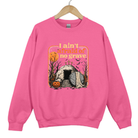 Load image into Gallery viewer, Christian Halloween Sweatshirt - I Ain't Afraid of No Grave Shirt