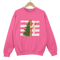 Load image into Gallery viewer, Christian Christmas Holiday Sweatshirt - Christmas Tree and Cross Shirt
