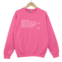 Load image into Gallery viewer, Paul Letters - Funny Christian Humor Sweatshirt