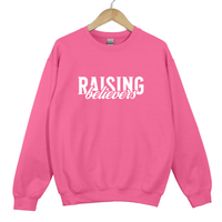 Load image into Gallery viewer, Raising Believers - Worship Church Outfit Christian Sweatshirt