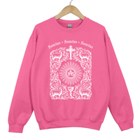 Load image into Gallery viewer, Sanctus Catholic Sweatshirt - Catholic Eucharist Top, IHS Christian Sweater, Catholic Faith Apparel