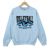 Load image into Gallery viewer, Volleyball Serve With Purpose Shirt - Christian Faith Athlete Sweatshirt