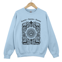 Load image into Gallery viewer, Sanctus Catholic Sweatshirt - Catholic Eucharist Top, IHS Christian Sweater, Catholic Faith Apparel