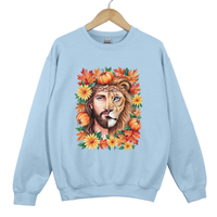 Load image into Gallery viewer, Lion of Judah Jesus Shirt - Autumn Fall Christian Sweatshirt