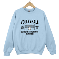 Load image into Gallery viewer, Volleyball Serve With Purpose Shirt - Christian Faith Athlete Sweatshirt