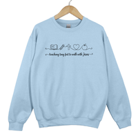 Load image into Gallery viewer, Teaching Tiny Feet to Walk with Jesus - Christian Preschool Teacher Shirt Homeschool Mom Pullover