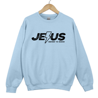 Load image into Gallery viewer, Jesus Highway to Heaven Christian Sweatshirt
