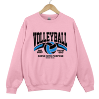 Load image into Gallery viewer, Volleyball Serve With Purpose Shirt - Christian Faith Athlete Sweatshirt