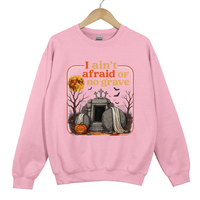Load image into Gallery viewer, Christian Halloween Sweatshirt - I Ain't Afraid of No Grave Shirt