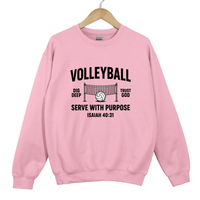 Load image into Gallery viewer, Volleyball Serve With Purpose Shirt - Christian Faith Athlete Sweatshirt