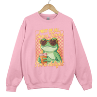 Load image into Gallery viewer, Jesus Thinks I'm A Delight - Funny Christian Frog Sweatshirt