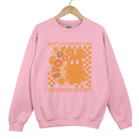 Load image into Gallery viewer, Ain't No Ghost Like the Holy Ghost Sweatshirt, Funny Christian Fall Shirt, Spooky Season Faith Pullover, Autumn Ghost Sweatshirt