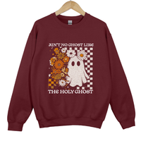 Load image into Gallery viewer, Ain't No Ghost Like the Holy Ghost Sweatshirt, Funny Christian Fall Shirt, Spooky Season Faith Pullover, Autumn Ghost Sweatshirt
