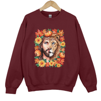 Load image into Gallery viewer, Lion of Judah Jesus Shirt - Autumn Fall Christian Sweatshirt