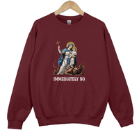 Load image into Gallery viewer, Immediately No Shirt - Christian Humor Crewneck Catholic Sweatshirt
