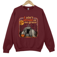 Load image into Gallery viewer, Christian Halloween Sweatshirt - I Ain't Afraid of No Grave Shirt
