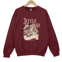 Load image into Gallery viewer, Little Way Floral - Lisieux 1897 Sweatshirt, St Therese Catholic Trendy Shirt