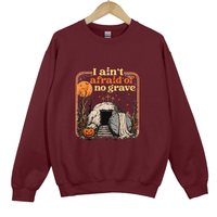 Load image into Gallery viewer, Christian Halloween Sweatshirt - I Ain't Afraid of No Grave Shirt