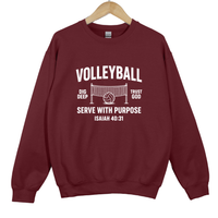 Load image into Gallery viewer, Volleyball Serve With Purpose Shirt - Christian Faith Athlete Sweatshirt