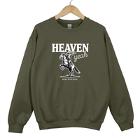 Load image into Gallery viewer, Christian Cowboy Sweatshirt - Heaven Yeah Riding With Jesus Shirt