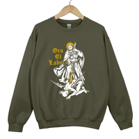 Load image into Gallery viewer, Ora Et Labora - Saint Benedict Vintage Shirt, Catholic Saint Sweatshirt