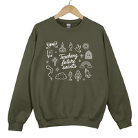 Load image into Gallery viewer, Teaching Future Saints Sweatshirt - Catholic Teacher Trendy Top, Catechists Sweater