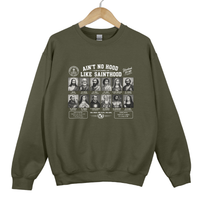 Load image into Gallery viewer, Ain't No Hood Like Sainthood - Christian Catholic Saint Sweatshirt