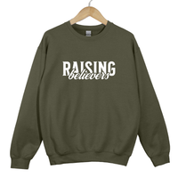 Load image into Gallery viewer, Raising Believers - Worship Church Outfit Christian Sweatshirt