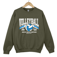 Load image into Gallery viewer, Volleyball Serve With Purpose Shirt - Christian Faith Athlete Sweatshirt