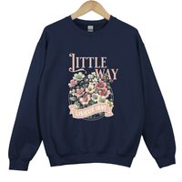 Load image into Gallery viewer, Little Way Floral - Lisieux 1897 Sweatshirt, St Therese Catholic Trendy Shirt