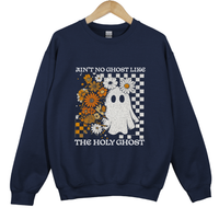 Load image into Gallery viewer, Ain't No Ghost Like the Holy Ghost Sweatshirt, Funny Christian Fall Shirt, Spooky Season Faith Pullover, Autumn Ghost Sweatshirt