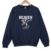 Load image into Gallery viewer, Christian Cowboy Sweatshirt - Heaven Yeah Riding With Jesus Shirt