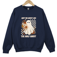 Load image into Gallery viewer, Ain't No Ghost Like the Holy Ghost Sweatshirt - Funny Christian Fall Spooky Season Faith Pullover