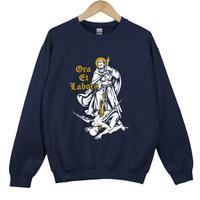 Load image into Gallery viewer, Ora Et Labora - Saint Benedict Vintage Shirt, Catholic Saint Sweatshirt