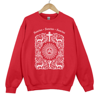 Load image into Gallery viewer, Sanctus Catholic Sweatshirt - Catholic Eucharist Top, IHS Christian Sweater, Catholic Faith Apparel