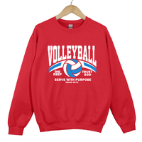 Load image into Gallery viewer, Volleyball Serve With Purpose Shirt - Christian Faith Athlete Sweatshirt