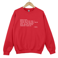 Load image into Gallery viewer, Paul Letters - Funny Christian Humor Sweatshirt