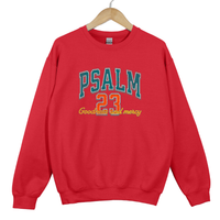 Load image into Gallery viewer, Psalm 23 Goodness and Mercy - Vintage Retro Christian Sweatshirt