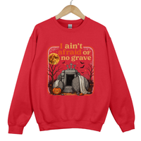 Load image into Gallery viewer, Christian Halloween Sweatshirt - I Ain't Afraid of No Grave Shirt