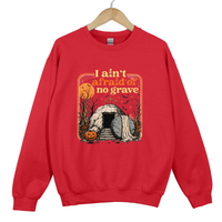 Load image into Gallery viewer, Christian Halloween Sweatshirt - I Ain't Afraid of No Grave Shirt