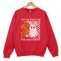 Load image into Gallery viewer, Ain't No Ghost Like the Holy Ghost Sweatshirt, Funny Christian Fall Shirt, Spooky Season Faith Pullover, Autumn Ghost Sweatshirt