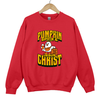 Load image into Gallery viewer, Pumpkin Spice and Jesus Christ - Christian Fall Sweatshirt
