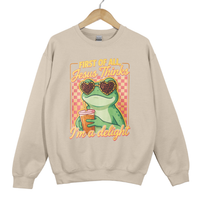 Load image into Gallery viewer, Jesus Thinks I'm A Delight - Funny Christian Frog Sweatshirt