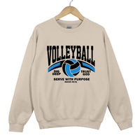 Load image into Gallery viewer, Volleyball Serve With Purpose Shirt - Christian Faith Athlete Sweatshirt