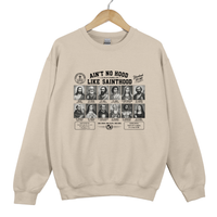 Load image into Gallery viewer, Ain't No Hood Like Sainthood - Christian Catholic Saint Sweatshirt